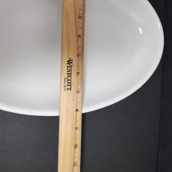 Opificio Etico Oval Ceramic Serving Platter 12.5 X 8 In White Made In Italy - Picture 9 of 10